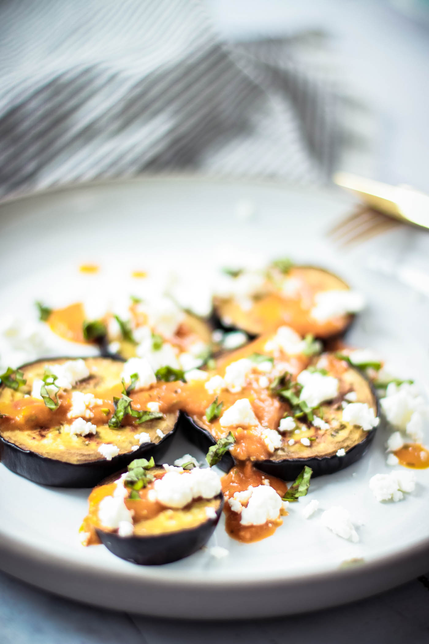 Low-carb lunch: Grilled Eggplant - Gegrillte Aubergine 5