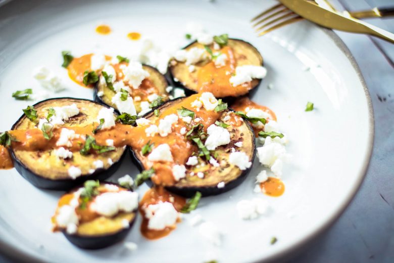 Low-carb lunch: Grilled Eggplant - Gegrillte Aubergine 6